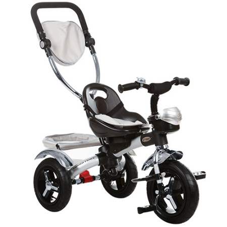 фото Трехколесный велосипед M 3201A с резиновыми колесами (металлик)