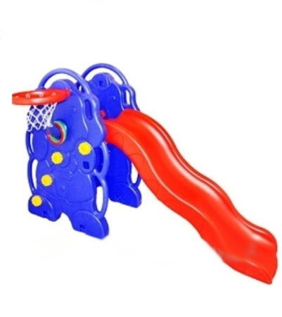 фото Детская горка «Слоник с баскетбольным кольцом» Bambi М 0262