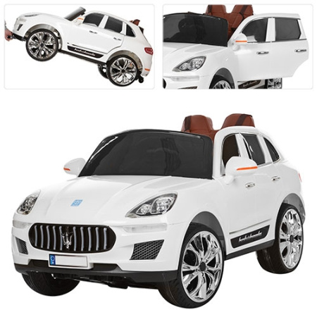 фото Детский джип Maserati M 3288 EBLR-1 колеса EVA (белый) фото Детский джип Maserati M 3288 EBLR-1 колеса EVA (белый)