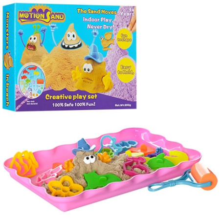 фото Песок для творчества MS-04 800г с формочками