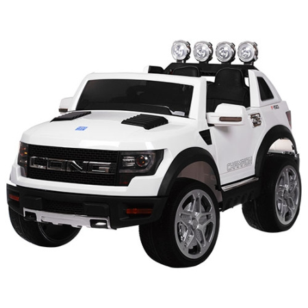 фото Детский электромобиль джип Ford M 3579EBLR-1 с кожаным сиденьем (белый) фото Детский электромобиль джип Ford M 3579EBLR-1 с кожаным сиденьем (белый)