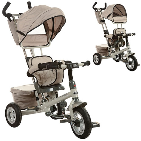 фото Велосипед M 3206A с поворотом сиденья на резиновых колесах (бежевый)