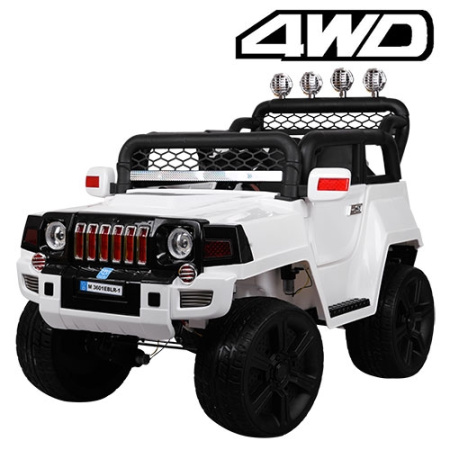 фото Детский электромобиль джип M 3601EBLR-1 полный привод (белый) фото Детский электромобиль джип M 3601EBLR-1 полный привод (белый)