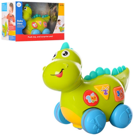 фото Детский развивающий динозавр 6105 обучающий цифры буквы