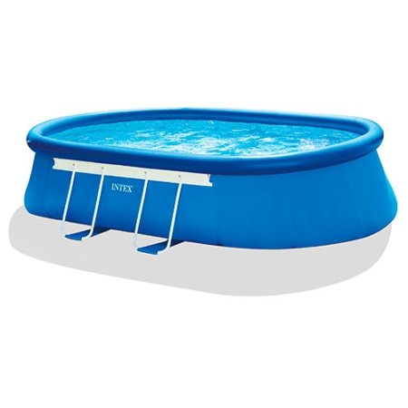 фото Семейный бассейн Intex 26192 фильтр-насос лестница подстилка тент (549-305-107см)