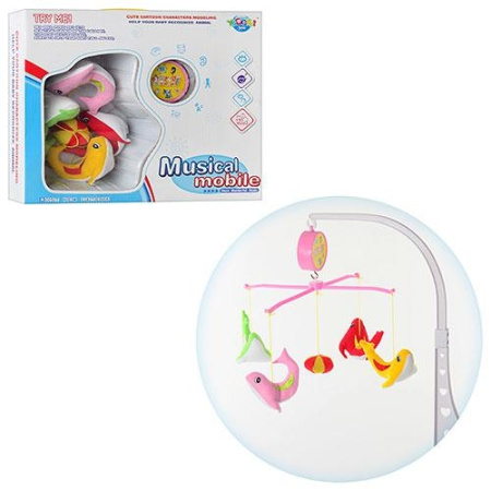 фото Карусель для кроватки 999-64 заводная с подвесками