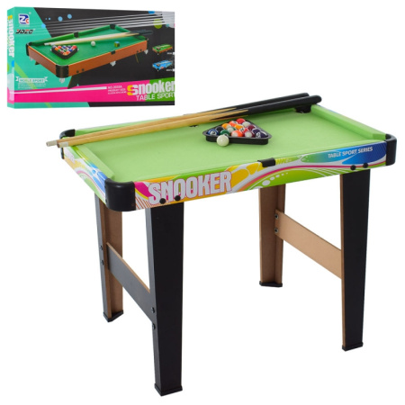фото Детский настольный бильярд 2035+3 деревянный на ножках