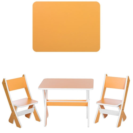 фото Детский столик со стульчиками М 2101-11 (оранжевый)