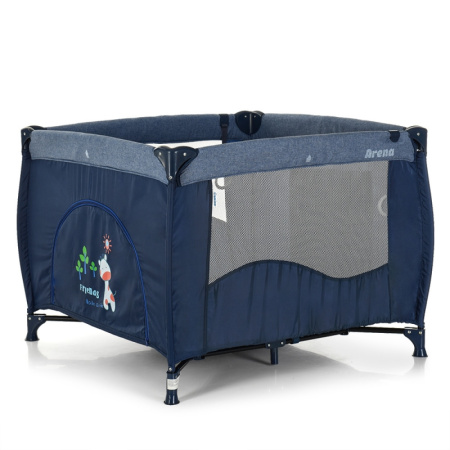фото Квадратный манеж для детей El Camino ME 1030 ARENA Blue Len с входом (синий)