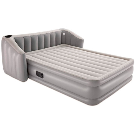 фото Надувная кровать со спинкой Bestway 67620 со встроенным насосом (233-196-80 см)