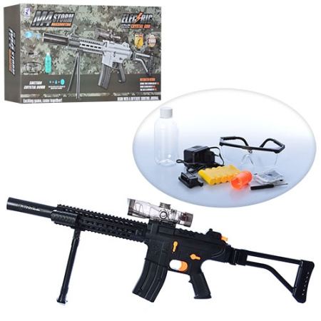 фото Детский автомат 3345 M4 Storm водяные пули свет лазер очки (79 см)