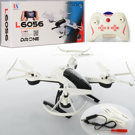 фото Квадрокоптер на радиоуправлении L6056 гироскоп запасные лопасти