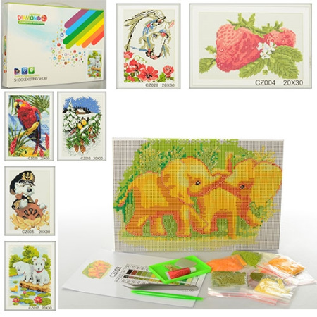 фото Алмазная мозаика CZ002-4-5-16-7-26-8 набор