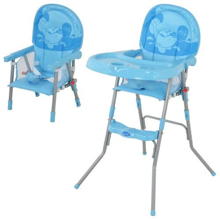 фото Детский стульчик GL 217 для кормления, трансформер (голубой)