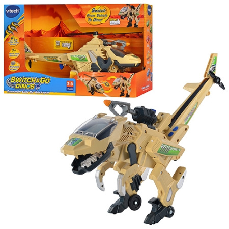 фото Детский трансформер Vtech 141403 вертолет-динозавр 38см