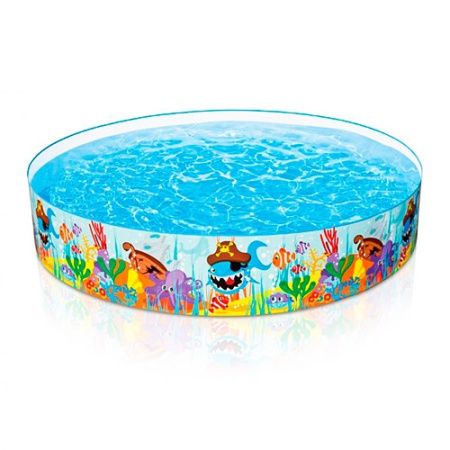 фото Детский каркасный бассейн Intex 56453 солнечные рыбки (244-46см)