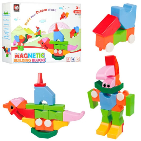 фото Детский магнитный конструктор 8224 (60 деталей)