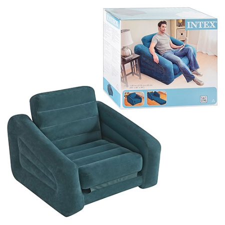 фото Надувной диван-кресло Intex 68565 трансформер (218-109-66см)