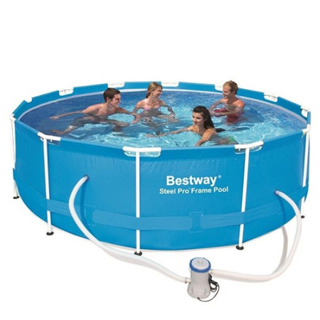 фото Бассейн каркасный Bestway 56414 (366-122 см) с фильтр-насосом