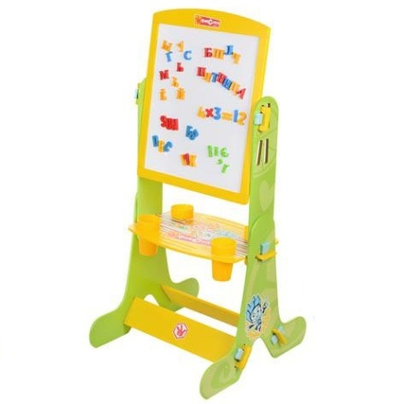 фото Детский двухсторонний мольберт FX 0052 Фиксики, деревянный (русс., укр., англ.)