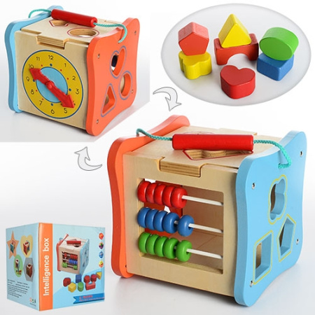 фото Деревянная развивающая игрушка MD 1002 куб