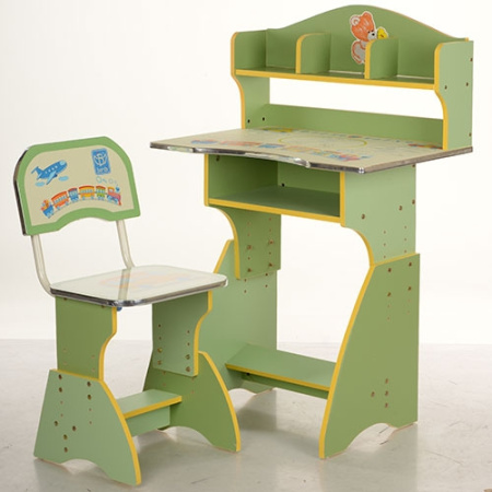 фото Парта детская регулируемая Bambi HB 2070-07-7 (зеленая)