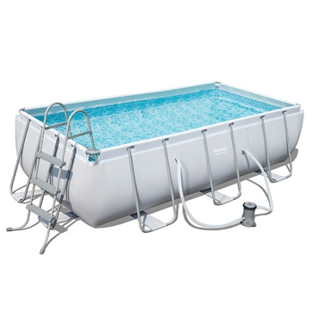 фото Каркасный бассейн Bestway 56441 с фильтр-насосом и лестницей (404-201-100см)