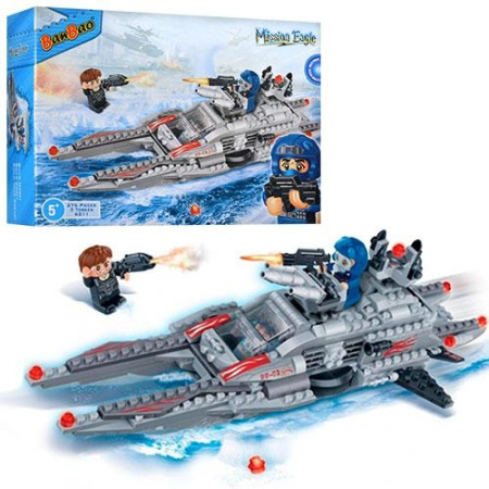 фото Детский конструктор BanBao 6211 военный катер 275 деталей