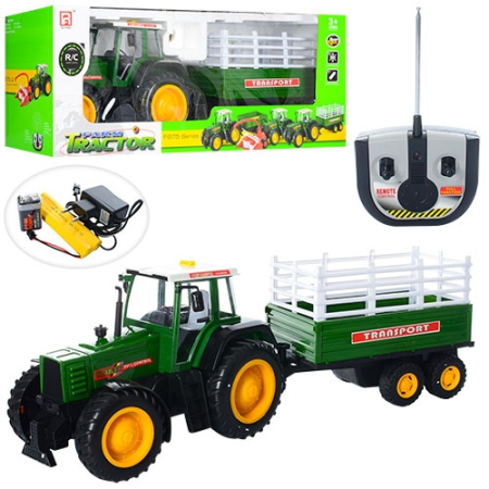 фото Фермерский трактор на радиоуправлении F975-3 с прицепом (72 см)