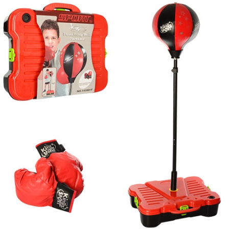 фото Детский боксерский набор M 2918 груша на стойке (90-130см)