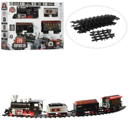 фото Железная дорога для детей 701830 R/YY 126 длина 420см дым звук свет