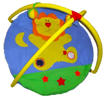 фото Детский коврик с погремушками 6130, львёнок