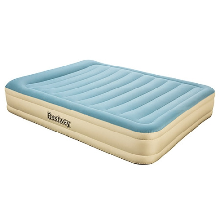 фото Надувная двухспальная кровать Bestway 69007 со встроенным насосом (203-152-36см)