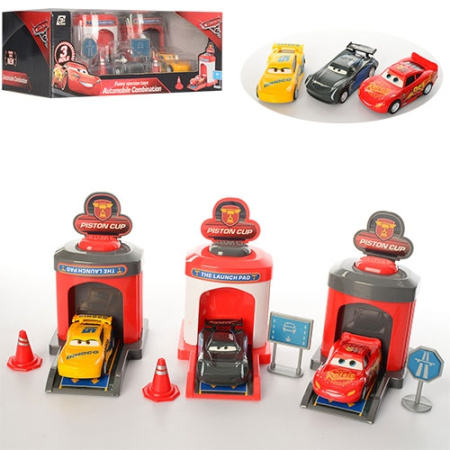 фото Детский гараж Тачки 17616-29 с машинками