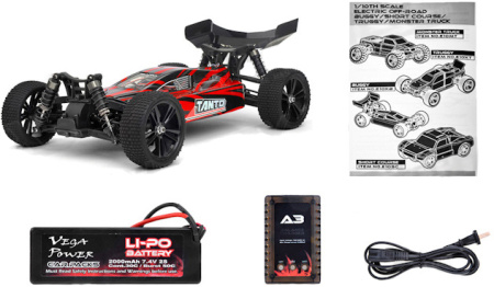 фото Радиоуправляемая модель Багги 1:10 Himoto Tanto E10XBL Brushless (красный)