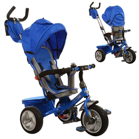 фото Трехколесный детский прогулочный велосипед ITRIKE M 3205A-1 (синий)