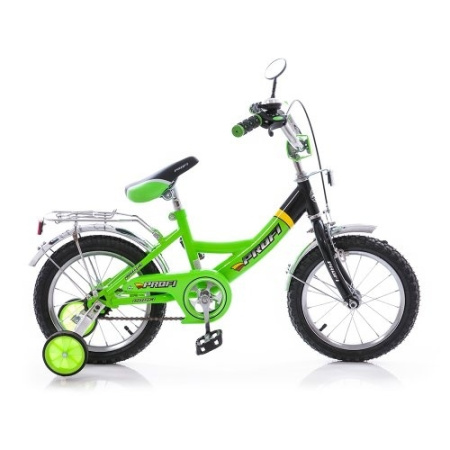 фото Велосипед для детей от 3 лет PROFI 14 дюймов P 1435 (салатово-черный)