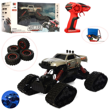 фото Машинка с пультом управления 8897-186E с дополнительными колесами полный привод (37 см)