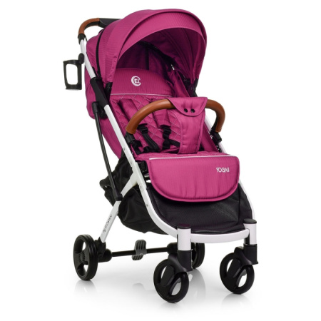 фото Коляска детская прогулочная M 3910-9 YOGA II книжка лен (малиновая)