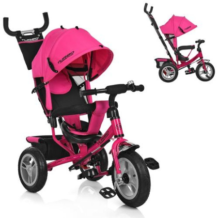 фото Трехколесный колясочный велосипед TurboTrike M 3113-6A (розовый)