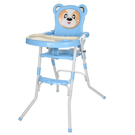 фото Детский стульчик для кормления 2в1 113-4 регулируется (синий)