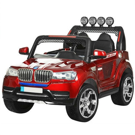фото Джип M 3118EBLRS-3 BMW  с кожаным сиденьем, USB, MP3, крашенный (красный) фото Джип M 3118EBLRS-3 BMW  с кожаным сиденьем, USB, MP3, крашенный (красный)