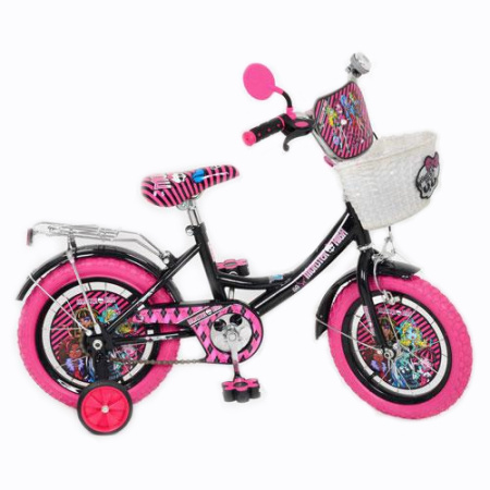 фото Детский двухколесный велосипед 12" P 1257 MH-P Monster High (черный)
