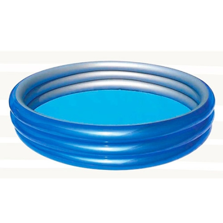 фото Надувной бассейн для детей Bestway 51043 Металлик (201-53см)