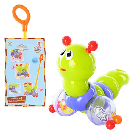 фото Каталка гусеница на палке 686 музыкальная