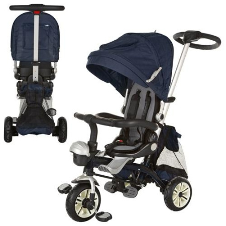 фото Колясочный велосипед TurboTrike M 2733A-5 (темно-синий)