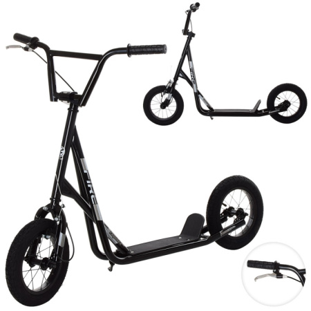 фото Самокат для взрослых SR 2-045 с ручным тормозом (черный)