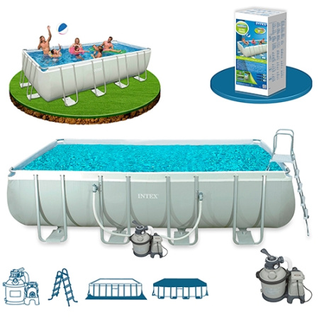 фото Каркасный бассейн Intex 28352 с сопутствующими аксессуарами (549-274-132 см)