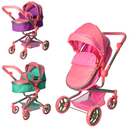 фото Коляска 9695 для куклы 2в1 трансформер