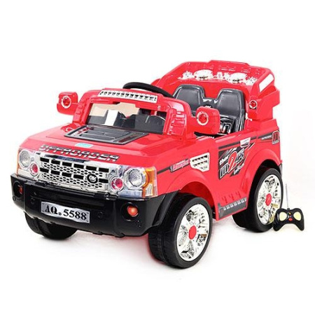 фото Детский электромобиль JJ 012 NR-3 Машина Джип Land Rover с пультом управления (красный)